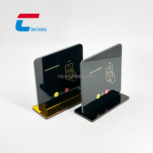 Menu <span class=keywords><strong>de</strong></span> table en acrylique double face <span class=keywords><strong>personnalisé</strong></span>, NFC 13,56 MHz, NTAG213 215 216, <span class=keywords><strong>code</strong></span> <span class=keywords><strong>QR</strong></span>, support d'affichage NFC - Product Image 6