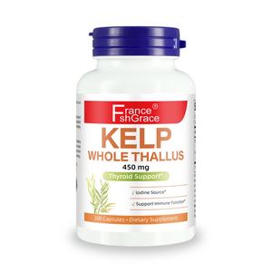 Complément alimentaire à base d'algues, marque privée, 325 mcg d'iode, capsules de santé à base d'algues pour adultes, capsules d'algues - Product Image 1