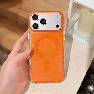 Funda magnética transparente con diseño de ondas para iPhone 14 Pro Max, 15, 16, 17, en varios colores, para la parte trasera del móvil. - Product Image 5
