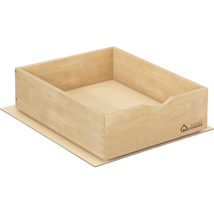 Organisateur de tiroir de cuisine en bois contemporain avec installation facile et séparateurs d'ustensiles (insert de tiroir) - Product Image 4