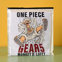 Nouvel emballage personnalisable refermable imprimé pour vêtements, sacs en plastique transparent avec fermeture éclair en coton perlé, recyclables pour chaussettes et chaussures
