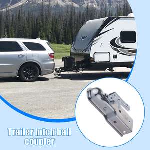 Coupleur de remorque rapide en acier de 50mm 2 \ "tête sphérique 2 \" coupleur de Tube carré coupleur <span class=keywords><strong>d</strong></span>'<span class=keywords><strong>attelage</strong></span> de verrouillage facile pour RV camping-car remorque <span class=keywords><strong>crochet</strong></span> de tirage - Product Image 2