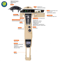 YU GUANG pour Porsche Panamera 970 à 971, kit intérieur 13 pièces avec double écran, tableau de bord, console centrale et levier de vitesses, compatible LHD et RHD, pièce auto