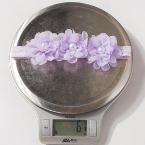 Neue Baby-Stirnbänder im europäischen und amerikanischen Stil, süßes Chiffon-Blumen-Kinder haar zubehör, leicht für alle Jahreszeiten - Product Image 5
