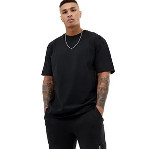 Champions t-shirt homme Jwin OEM, 100% coton, décontracté, personnalisé, noir et surdimensionné