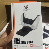 Station de charge double sans fil simple et économique pour manettes PS5, mini-chargeur double avec indicateur LED