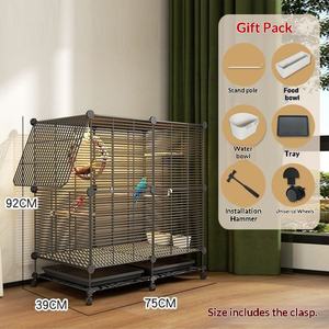 Jaula <span class=keywords><strong>de</strong></span> metal <span class=keywords><strong>para</strong></span> pájaros al por mayor, jaula grande <span class=keywords><strong>de</strong></span> alambre <span class=keywords><strong>de</strong></span> hierro <span class=keywords><strong>para</strong></span> cría <span class=keywords><strong>de</strong></span> loros, jaula pequeña <span class=keywords><strong>para</strong></span> canarios, jaula <span class=keywords><strong>de</strong></span> acero <span class=keywords><strong>para</strong></span> cría <span class=keywords><strong>de</strong></span> aves, OEM - Product Image 6