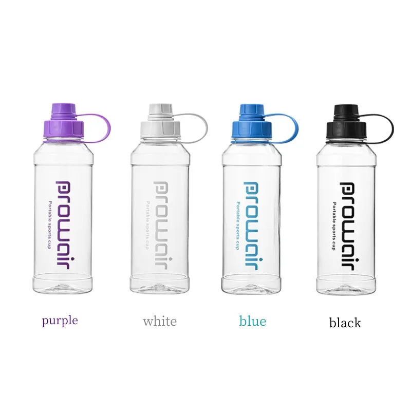 Venta al por mayor botella de agua de plástico botella de agua deportiva de plástico 1000ml botella de agua deportiva transparente