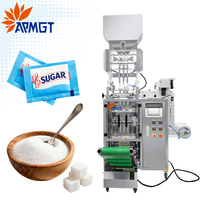 Automatic Sugar Sachet Packing Machine Vanilla Icing Sugar Salt Detergent Powder Granule 5g 10g Packets 4 Side Sealing Packaging