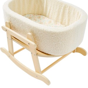 Cuna de madera para bebé con base oscilante de 0 a 6 meses, estilo escandinavo, para recién nacidos - Product Image 5
