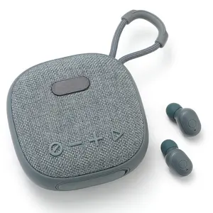 Cuffie con bassi potenti in-ear Wireless 2 in 1 altoparlante auricolari impermeabili auricolari sportivi con altoparlante