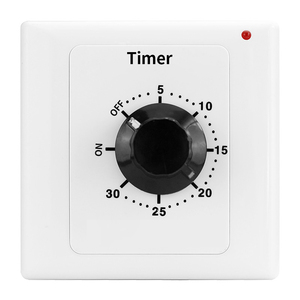 Temporizador Mecánico de Cuenta Regresiva CXZTCL CX-86-2 15min/30min/60min/120min 220V 15A 50-60Hz Montaje en Pared con Tornillo CX-86-2 Alta Conductividad - Product Image 1