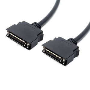 Hpcn 14pin Nam đến Nam Cáp lắp ráp mui xe nhựa mùa xuân chốt loại, <span class=keywords><strong>SCSI</strong></span> 14pin cáp, MDR 14pin nam cáp, L = 3m - Product Image 4