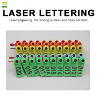 Étiquettes d'oreille pour bovins en TPU souple de qualité supérieure, résistantes aux UV, imprimées au laser, certifiées CE ISO, conception à clipser, pour températures de -40°C à +60°C