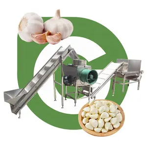 Industriële Knoflook Split Peeler Machine Productlijn