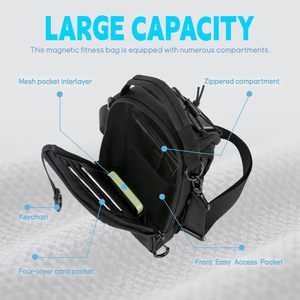 Petit sac de sport magnétique pour hommes et femmes avec aimants puissants, porte-bouteille d'eau magnétique multi-tailles pour le sport et les voyages - Product Image 5