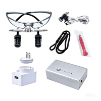 Koaladent HD 4X-6X Class II Dental Surgical Loupes Rechargeable LED Binocular Magnifier with 48 Lamps for Medical Oral Surgery