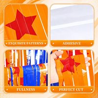 Lot de 2 décorations de fête sur le thème de l'anime, décoration d'anniversaire Dragon, rideaux à franges en feuille d'aluminium avec étoiles jaunes, bleues et rouges, guirlandes métalliques