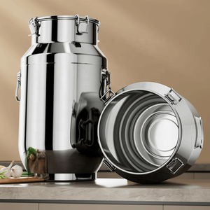 2.5-30 litres en acier inoxydable hermétique récipient de stockage des aliments réservoir de stockage étanche pour thé lait boîtes épices pot fraîcheur <span class=keywords><strong>bidon</strong></span> - Product Image 4