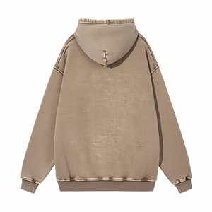 Sweat à capuche délavé à l'acide au prix de gros pour hommes, sweat à capuche blanc de luxe délavé à l'acide pour hommes - Product Image 1