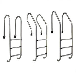 Échelle de <span class=keywords><strong>piscine</strong></span> 2/3/4/5 marches avec double main courante antidérapante, marches robustes pour utilisation intérieure/extérieure, piscines enterrées/hors sol - Product Image 3