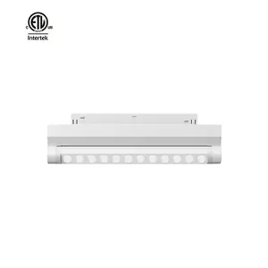 Daytonled 48VDC Design moderne Éclairage sur rail magnétique Commercial Anti-Glare Rotate Book Series 6-18W LED CRI90 ETL cETL Certified