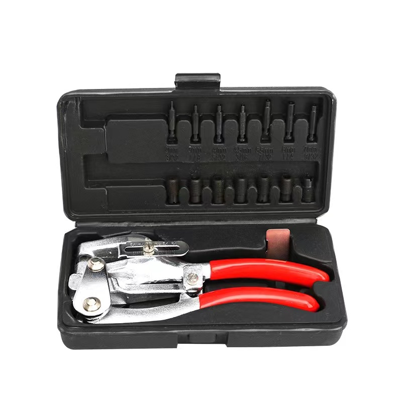 Heavy Duty Sheet Metal Hole Punch Kit - Hand Tool Set For DIY And Professional Use