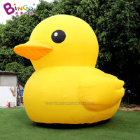 Modèle de canard gonflable géant jaune personnalisé pour piscine, publicité extérieure, canard en caoutchouc flottant pour l'eau