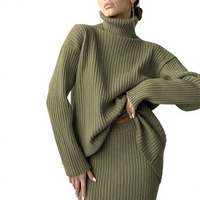 Pull-over col roulé en laine/cachemire tricoté de haute qualité, personnalisé, marque privée, vente en gros, pour femme, automne, décontracté