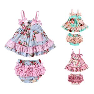 Design Hongbo Set di abiti da compleanno per bambina di un anno graziosi abiti da bambina in pizzo nuovi nati da bambina estivi da <span class=keywords><strong>5</strong></span> <span class=keywords><strong>mesi</strong></span> - Product Image 1