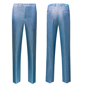 <span class=keywords><strong>Costume</strong></span> de Mariage <span class=keywords><strong>Homme</strong></span> Bourgogne <span class=keywords><strong>3</strong></span> <span class=keywords><strong>Pièces</strong></span> Croisé en Polyester/Coton Anti-Plis Imperméable avec Braguette Boutonnée - Product Image 4