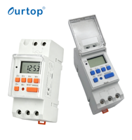 Interruptor de Tiempo Digital Programable de Día y Semana para Riel DIN, 220 V CA, 24-240 V, Relé Temporizador