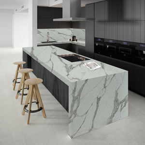Goldtop Quartz 5005 Calacatta Macchia Modern High-Hardness Artificial Quartz Surface for <b>Kitchen</b> Dining Countertop Table Top - Product Image 4
