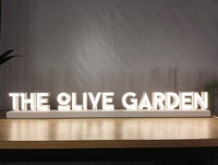 Enseigne Ayrlic personnalisée, lettres, enseigne de table en acrylique, enseigne de table à LED, logo, réception avec lumière LED