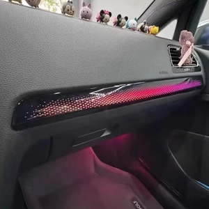 Lumière ambiante dynamique 64 couleurs pour Volkswagen Golf 7 7.5 2014-2020, commande par application, lampe d'ambiance intérieure, bande LED acrylique - Product Image 4