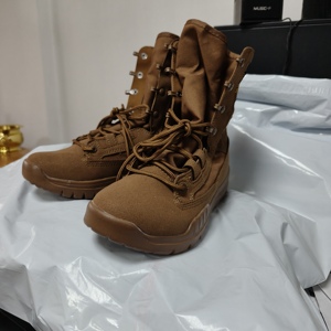 Bottes de combat légères TSB20 marron foncé pour l'entraînement d'infanterie, semelle extérieure en caoutchouc + EVA, manchons respirants - Product Image 4
