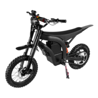 Moped électrique haute vitesse X1, puissance de pointe de 3200 W, autonomie de 60 km, système d'éclairage LED