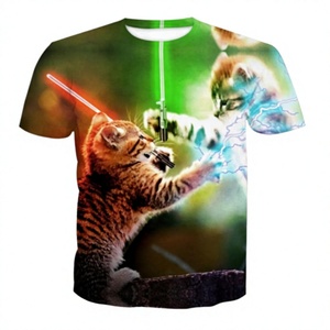 T-shirts à manches courtes pour hommes imprimés par sublimation, 100 % polyester, séchage rapide, effet cuir Barco, haute qualité, prix de gros 2026 - Product Image 1