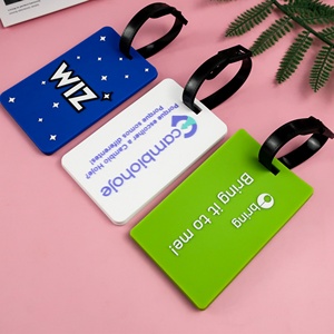 Étiquettes de bagage personnalisées, créatives et mignonnes, style dessin animé, en silicone, portables, pour valises et voyages - Product Image 3