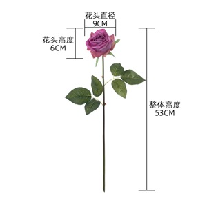 ดอกกุหลาบประดิษฐ์ CallaFloral สีชมพู สีม่วง สีขาว สำหรับตกแต่งงานแต่งงาน เป็นมิตรกับสิ่งแวดล้อม จัดในแจกันผ้าทอ - Product Image 4