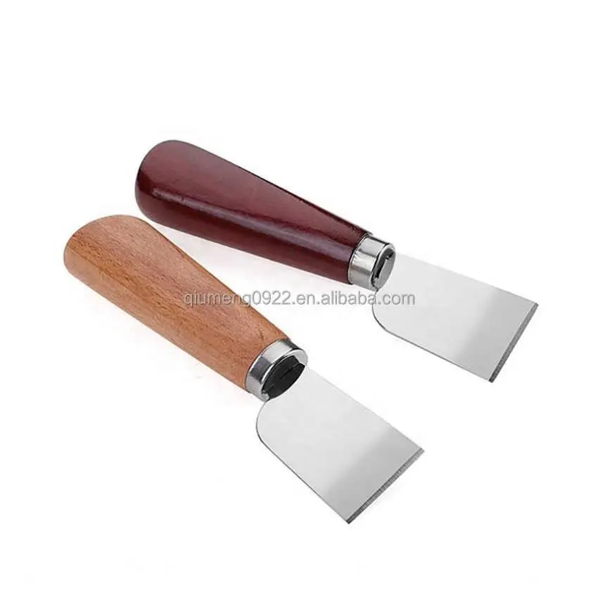 Thương hiệu mới gỗ sồi xử lý dao, da cắt Công cụ cầm tay, sắc nét Da DIY Craft scraper