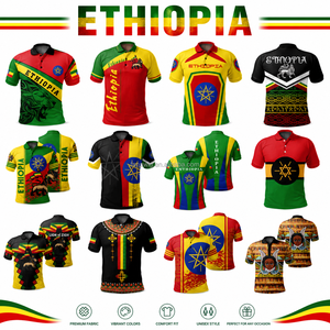 Vêtements personnalisés tie-dye d'Éthiopie pour hommes et femmes, vêtements à motifs africains, t-shirt en jersey, sweat à capuche, short, survêtement, chapeau, sac, usine - Product Image 5