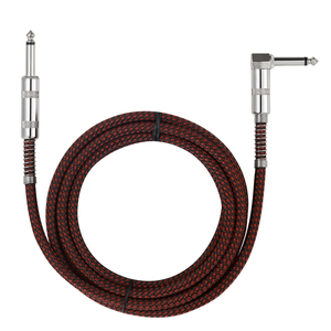 Bochara 6.5mm 6.35mm TS <span class=keywords><strong>Jack</strong></span> strumento chitarra maschio-maschio OFC cavo Audio <span class=keywords><strong>1</strong></span>/<span class=keywords><strong>4</strong></span> pollici foglio <span class=keywords><strong>Jack</strong></span> intrecciato 5 colori/confezione - Product Image 4