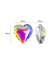 Hartvormige 45mm K9 Kristallen Zonenvanger Regenboogmaker voor Huisdecoratie Cadeau Gepolijste Kwarts Techniek Thema op Licht Liefdessteen - Product Image 2