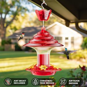 High Quality Food Storage Outdoor Stocked Plastic Red Wild Humming Acrylic Bird Feeder - Product Image 5