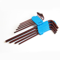 Penjualan Langsung Pabrik Kunci Pas Allen Kunci T10 - T50 Hex Set Kunci S2 Alat Baja Allen Torx Kunci Pas