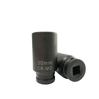 Oem Pexmartools Jeu de douilles profondes 1/2" Cr-Mo, 15 pièces, pour réparation automobile, jeu d'outils à douilles à chocs profondes, kit d'outils à main