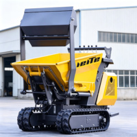 Mini Dumper sur Chenilles Multifonctionnel, Mini Transporteur sur Chenilles 800kg 500kg 400KG, Camion Benne pour la Construction