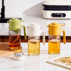Pulvérisateur d'huile en verre anti-fuite avancé - Distributeur de cuisine 2-en-1 pour pulvérisation et versement d'huile d'olive - Product Image 1