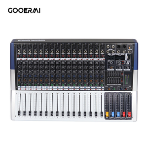 Console de mixage numérique professionnelle Gooermi 16 canaux avec suppression du bruit et amplificateur puissant pour KTV, scène et église - Product Image 2